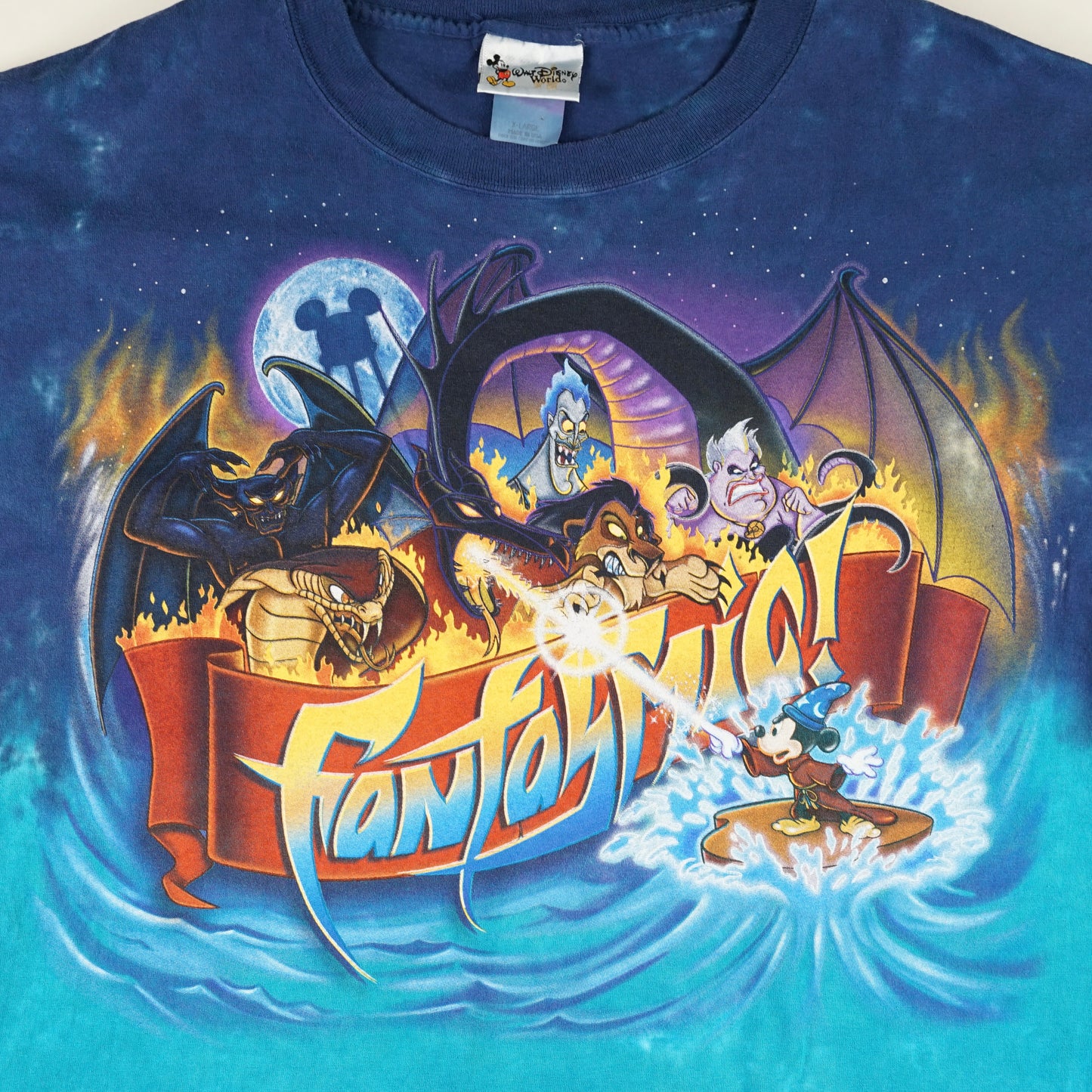 90s MGM Studios FANTASMIC! Tye-Dye Shirt (XL)