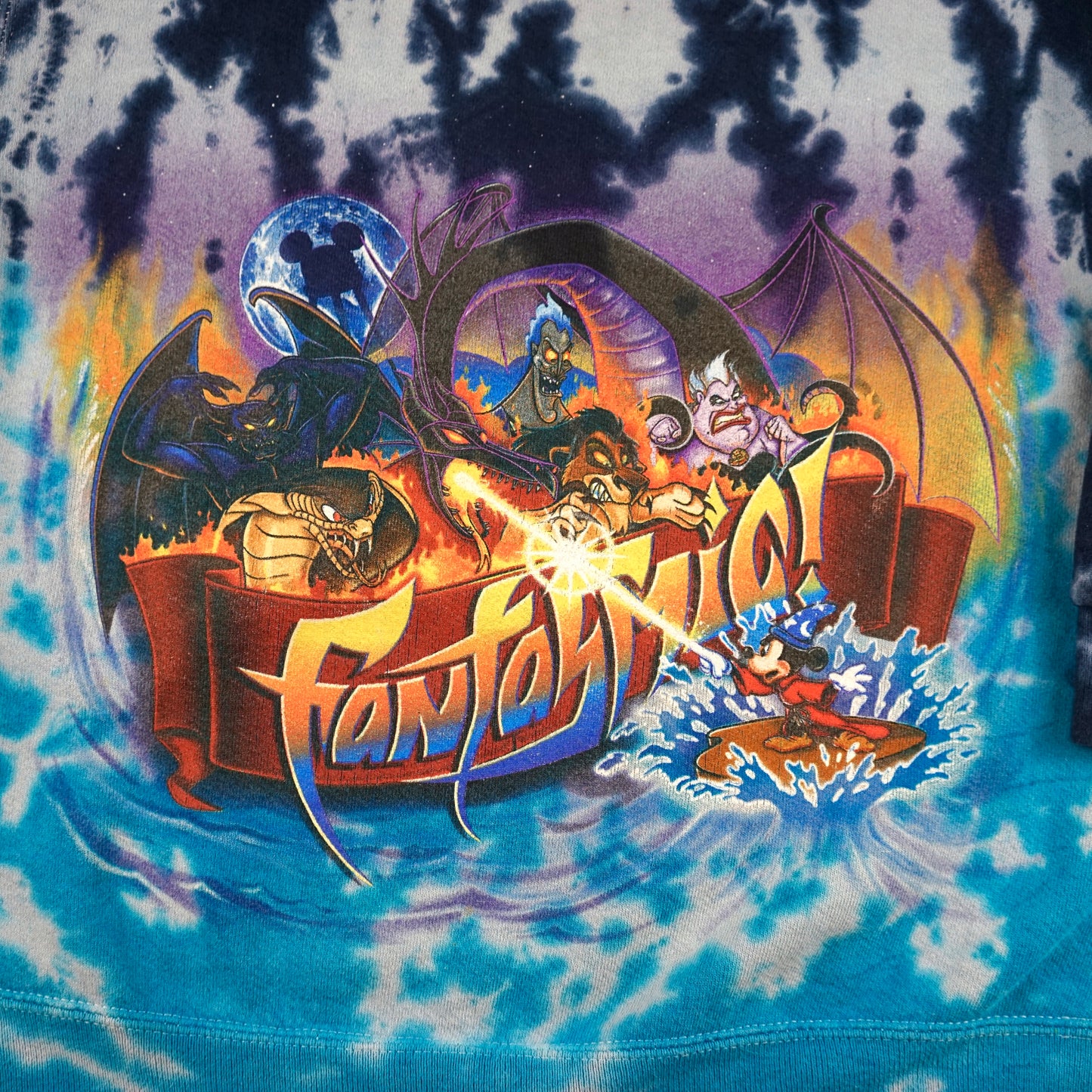 90s MGM Studios FANTASMIC! Tye-Dye Crewneck (S)