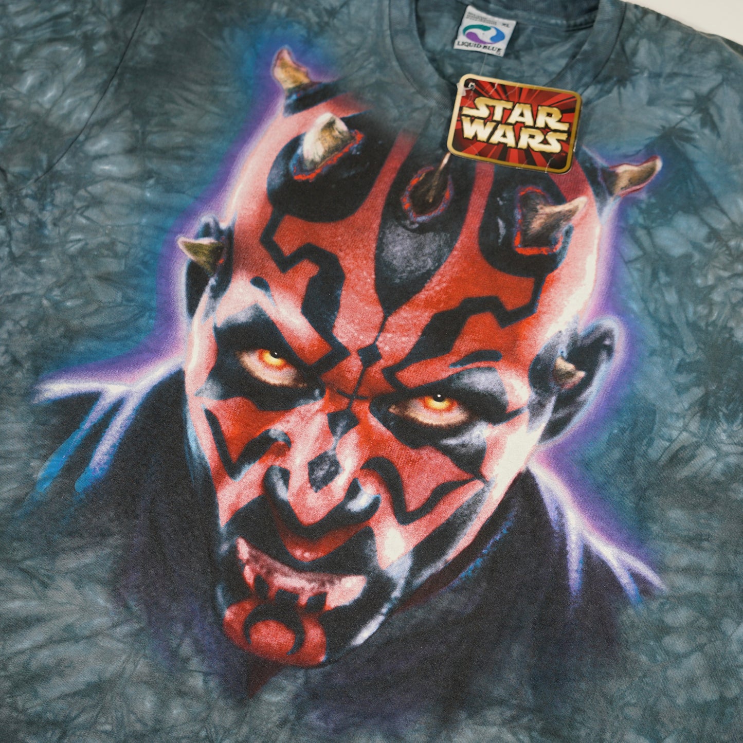 Darth Maul Stare Liquid Blue Tee (XL)